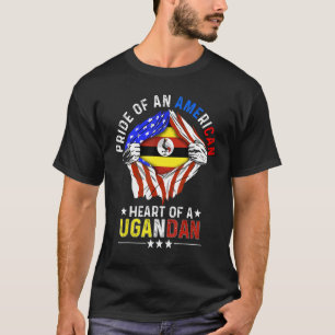 Oegandese Amerikaans Pride Buitenlandse Land Uga T-shirt