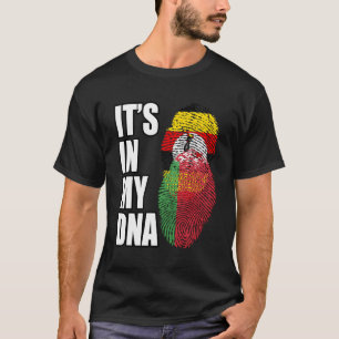 Oegandese en Wit-Russische mix erfgoed DNA vlag T-shirt