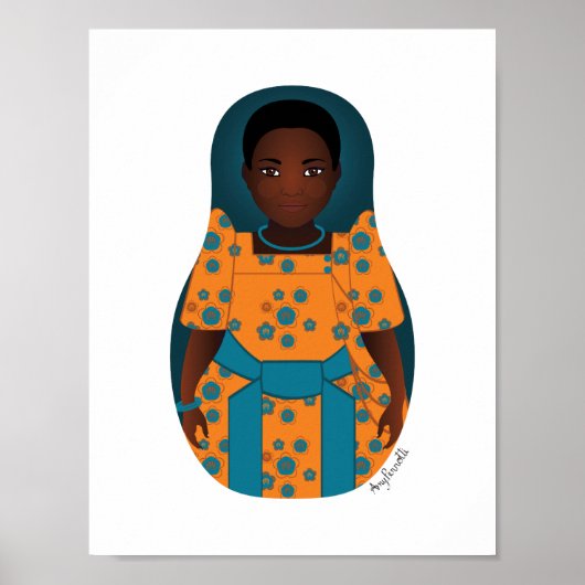 Oegandese Matryoshka Poster (Voorkant)
