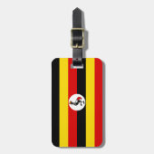Oegandese vlag bagagelabel (Voorkant verticaal)