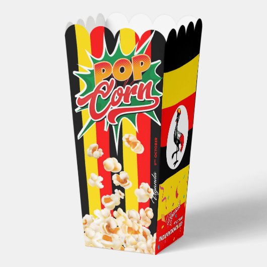 Oegandese vlag bedankdoosjes (Achterkant)