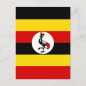 Oegandese vlag briefkaart (Voorkant)