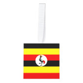 Oegandese vlag decoratie (Voorkant)