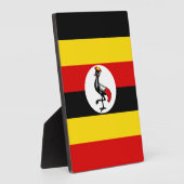 Oegandese vlag fotoplaat (Zijkant)