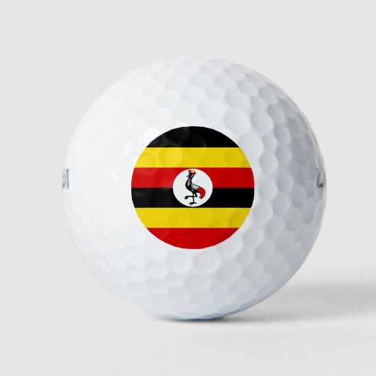 Oegandese vlag golfballen (Voorkant)