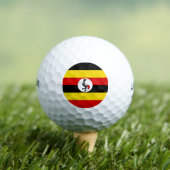 Oegandese vlag golfballen (Insitu Shirt)