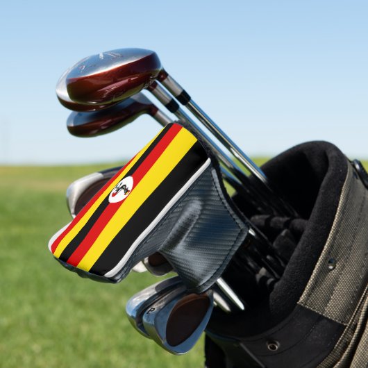Oegandese vlag golfheadcover (Insitu)
