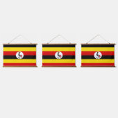 Oegandese vlag hangend wandkleed (Driedubbel)