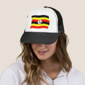 Oegandese vlag hoed trucker pet (In situ)