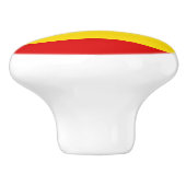 Oegandese vlag keramische knop (Zijkant)