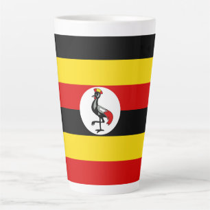 Oegandese vlag latte mok