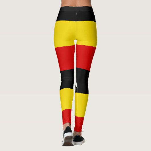 Oegandese vlag leggings (Achterkant)