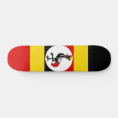Oegandese vlag persoonlijk skateboard (Horizontaal)