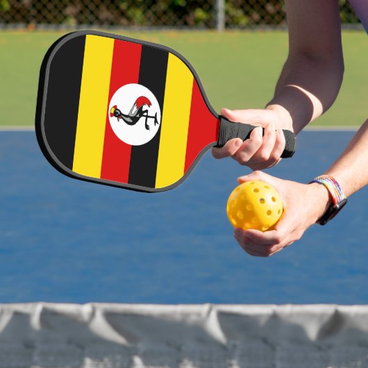 Oegandese vlag pickleball paddle (Insitu)