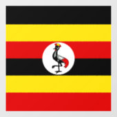 Oegandese vlag raamsticker (Vel)