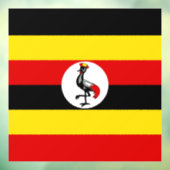 Oegandese vlag raamsticker (Vel 3)