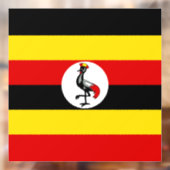 Oegandese vlag raamsticker (Vel 2)