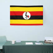 Oegandese vlag spandoek (Beurs)