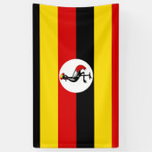 Oegandese vlag spandoek (Verticaal)