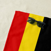 Oegandese vlag strandlaken (In situ)