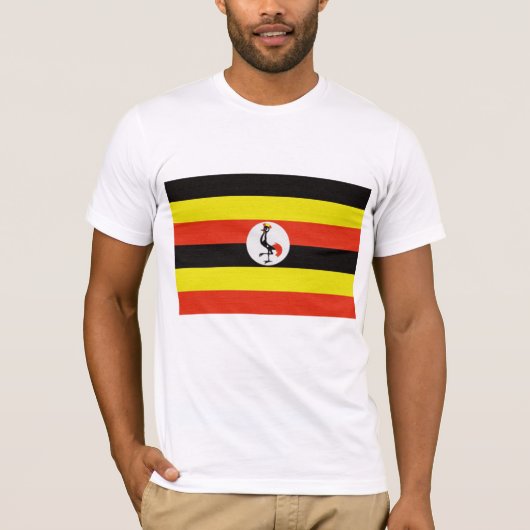 Oegandese vlag t-shirt (Voorkant)