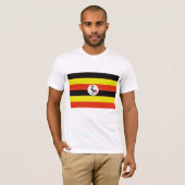Oegandese vlag t-shirt (Voorkant volledig)