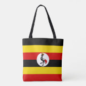 Oegandese vlag tote bag (Achterkant)
