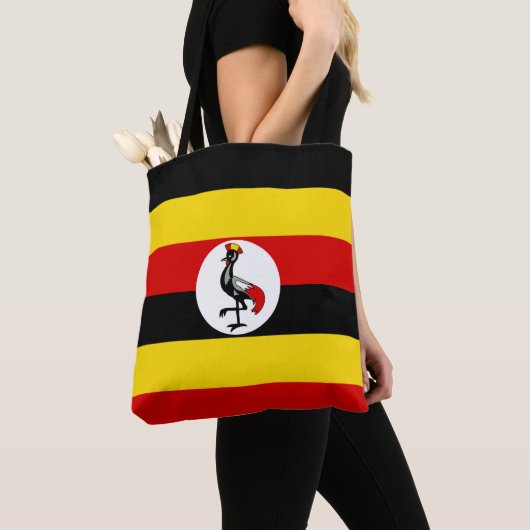 Oegandese vlag tote bag (Dichtbij)