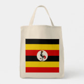 Oegandese vlag tote bag (Achterkant)