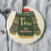 Oegandige kerstbekentenis ronde button 6,0 cm (In situ)