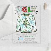 Oegandige kerstfeestdag acryl uitnodigingen