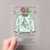 Oegandige kerstfeestdag acryl uitnodigingen (Insitu (Draagbaar))