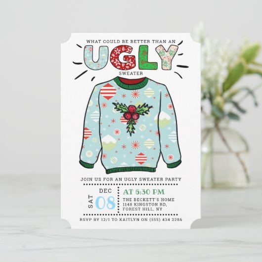 Oegandige kerstfeestdag kaart (Staand voorkant)