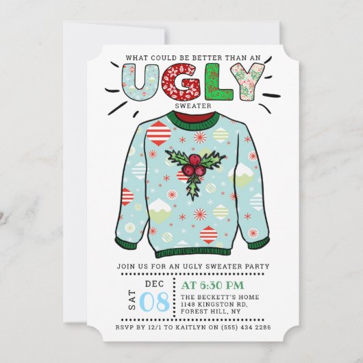 Oegandige kerstfeestdag kaart (Voorkant)