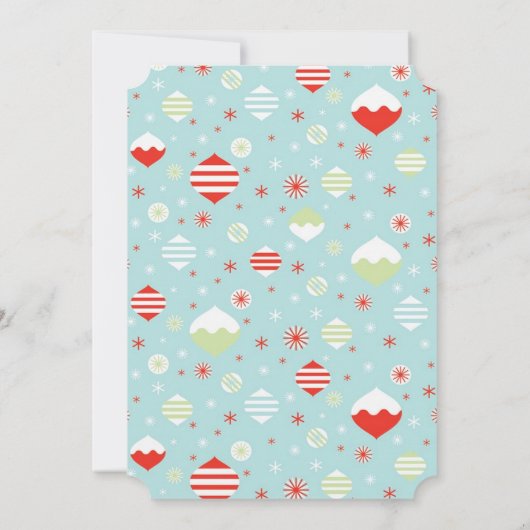 Oegandige kerstfeestdag kaart (Achterkant)