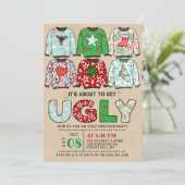 Oegandige kerstfeestdag kaart (Staand voorkant)