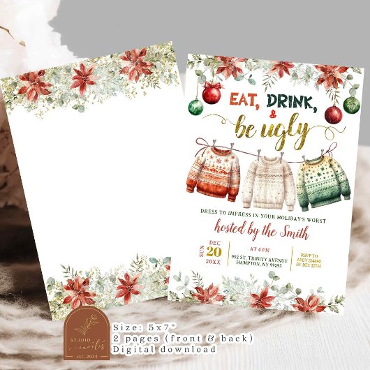 Oegandige kerstfeestdag kaart