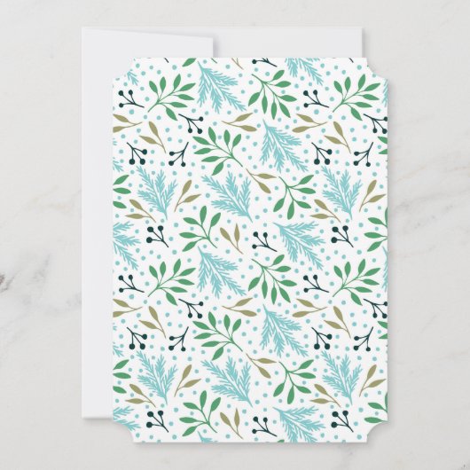 Oegandige kerstfeestdag kaart (Achterkant)