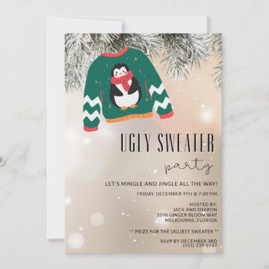 Oegandige kerstfeestdag kaart (Voorkant)