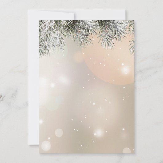 Oegandige kerstfeestdag kaart (Achterkant)