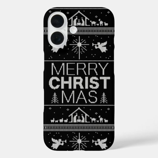 Oegandige kerstkeuken Elegant Black - Christelijk Case-Mate iPhone Case (Achterkant)