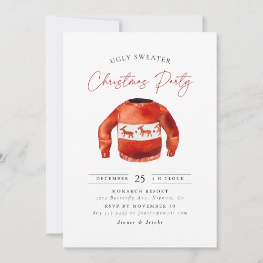 Oeganzige kerstfeestdag kaart (Voorkant)