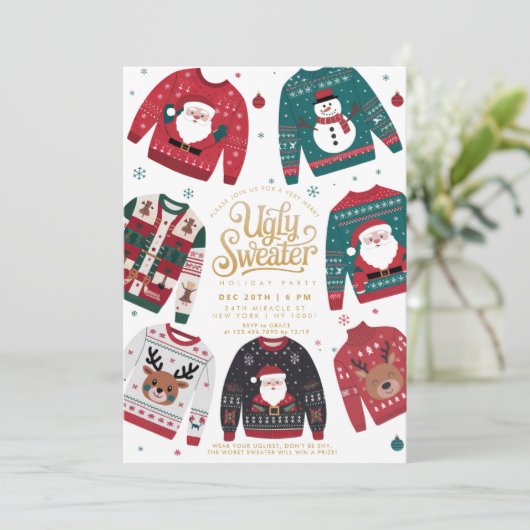 Oeganzige kerstfeestdag kaart (Staand voorkant)