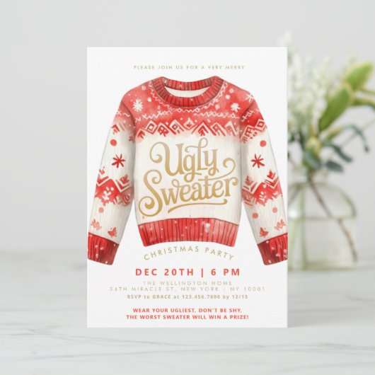 Oeganzige kerstfeestdag kaart (Staand voorkant)