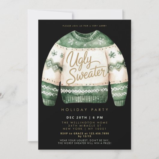 Oeganzige kerstfeestdag kaart (Voorkant)