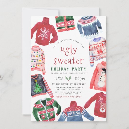 Oeganzige kerstfeestdag kaart (Voorkant)