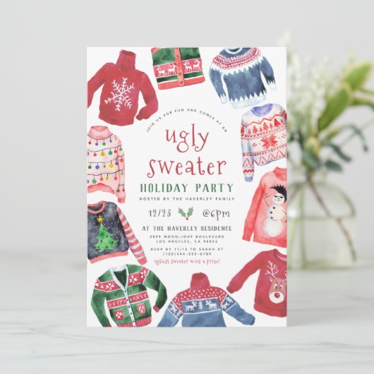 Oeganzige kerstfeestdag kaart (Staand voorkant)