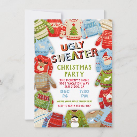 Oeganzige kerstfeestdag kaart (Voorkant)