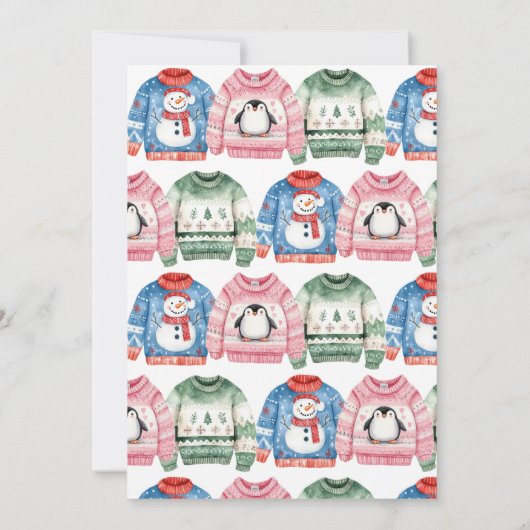 Oeganzige kerstfeestdag kaart (Achterkant)