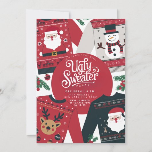 Oeganzige kerstfeestdag kaart (Voorkant)